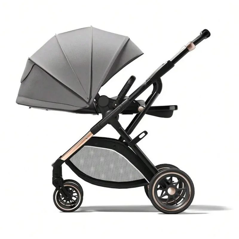 Lightweight Convertible High Landscape Baby Stroller with Reversible Seat, Adjustable Recline, Foldable Design for Newborns and Toddlers, Travel-Ready Strollers, Lightweight Strollers