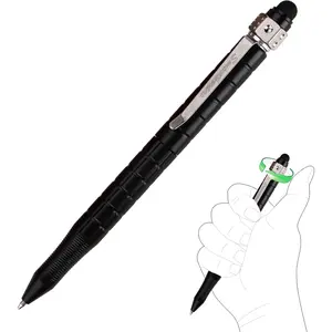 Stylus Fidget Spinner Pen Compatible with Parker Refill   Smooth Bearing Creative Gadget EDC for Office Black(FSA01B)