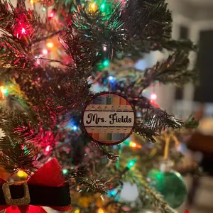 Personalized Teacher Ornament - Customizable Gift for Teachers