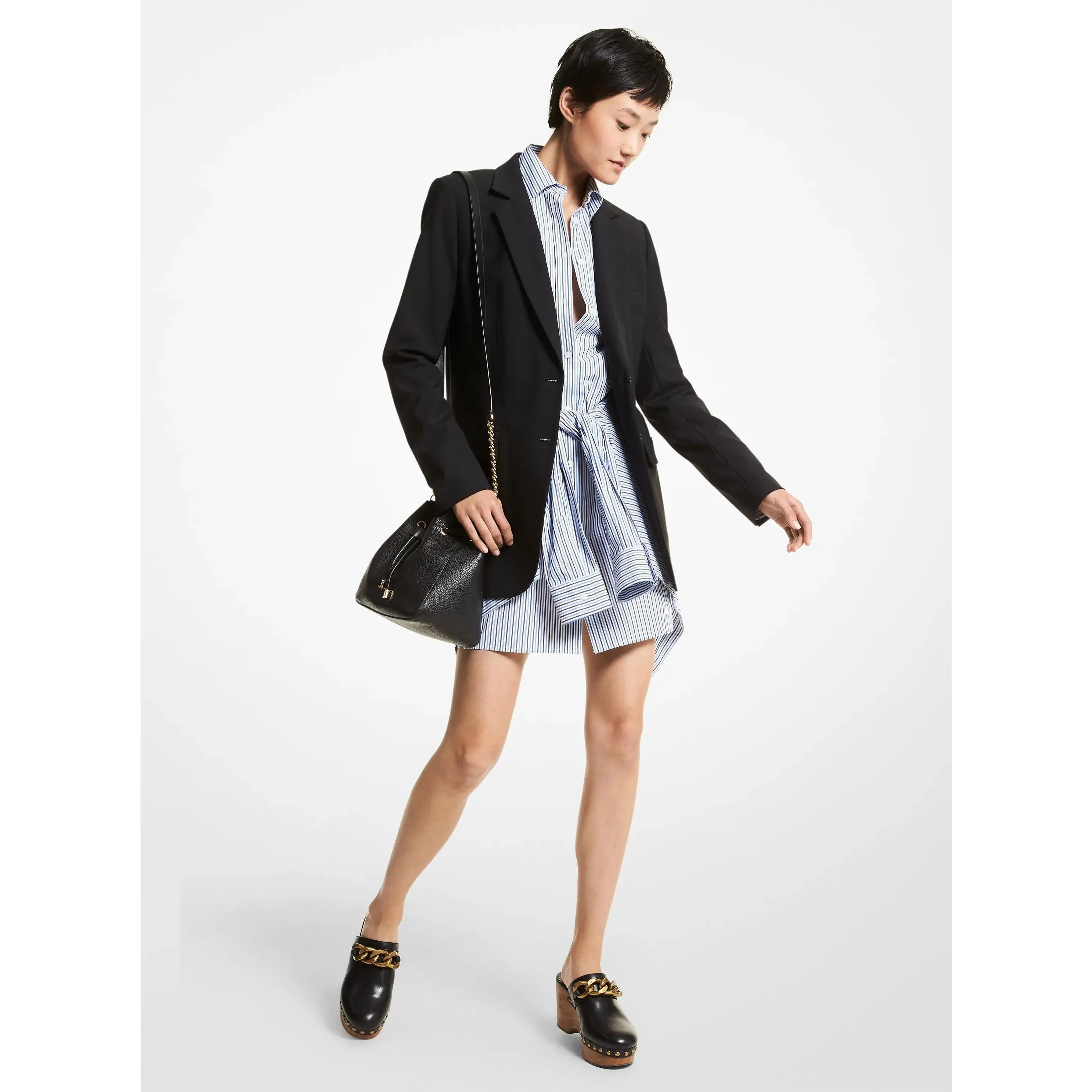 Stretch Wool Boyfriend Blazer