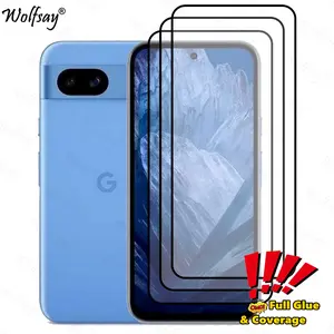 Full Cover Screen Protector For Google Pixel 8A Tempered Glass Pixel 8A 7A 6A 5A 4A 5 8 7 6 Pro Glass For Google Pixel 8A Glass