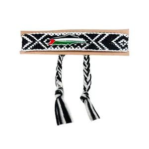 Braided Bracelet With Palestine Flag Charm