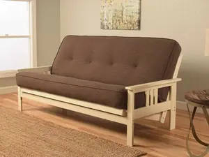 Linen Cocoa Innerspring Futon Mattress Full