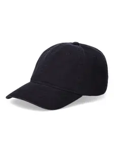 George Men's Solid Cotton Twill Baseball Cap, Black Soot