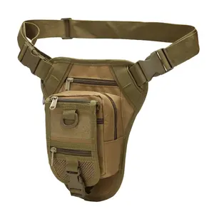 Multifunctional Waist Bag Leg Pack, Durable Fabric, Lightweight, Multi-Layered, Zipper Pockets, Mesh Pockets, Hanging Loop, Buckle Accessories, Waist Slip Pocket