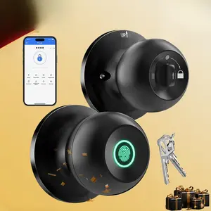 Smart Fingerprint Door Lock 3-in-1 with App Control & 5S Auto-Lock Rechargeable Battery for Rooms Offices Apartments Warehouses Garages Black Friday Gift