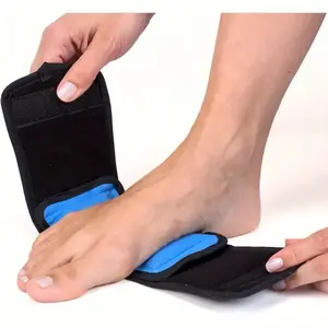 Adjustable Cold Therapy Wrap with Shoulder Strap, Reusable Gel Ice Pack for Foot Hand Wrist Elbow, Polyester Gel, Cooling Pads