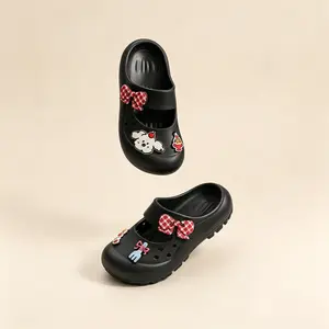 Cute Cherry Puppy Mary Jane Clogs Kawaii Summer Sandals Lightweight Breathable Garden Shoes Comfortable Slip On Gift for Girls#Summervibes