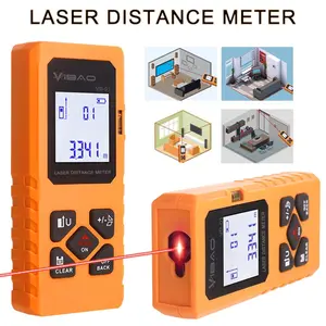 Portable Handheld Laser Rangefinder, USB Rechargeable Laser Distance Meter, Digital Tape Measure, Electronic Angle Sensor, Measuring Distance/Area/Volume