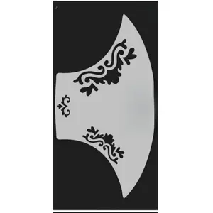 Stencil1FX Flourishes 3 Eyes Makeup Stencil - Fairy Renaissance Elven Princess - Makeup Stencil for Costumes, Dress Up, Halloween, Cosplay, Arts, Face Painting