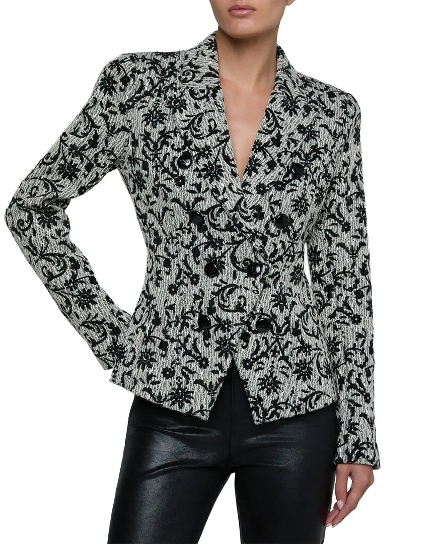 L’AGENCE Bethany Structured Wool-Blend Blazer