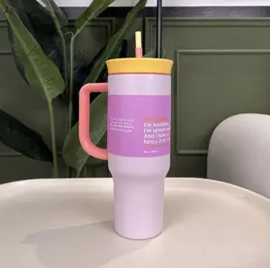 OW 40oz Insulated Stainless Steel Water Bottle With Straw For Sports, Travel, And School Sports Water Bottle Drinkware Flasks Tumbler Mug Bottled Portable