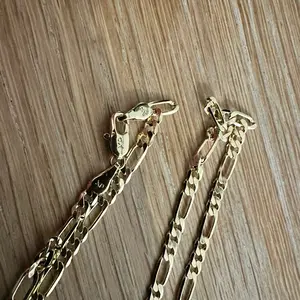 Cadena Fígaro Gold-Plated Figaro Chain Necklace for Women and Men