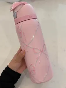 Owala Sugar Plum Fairy 32 Oz FreeSip Water Bottle Holiday Edition Pink