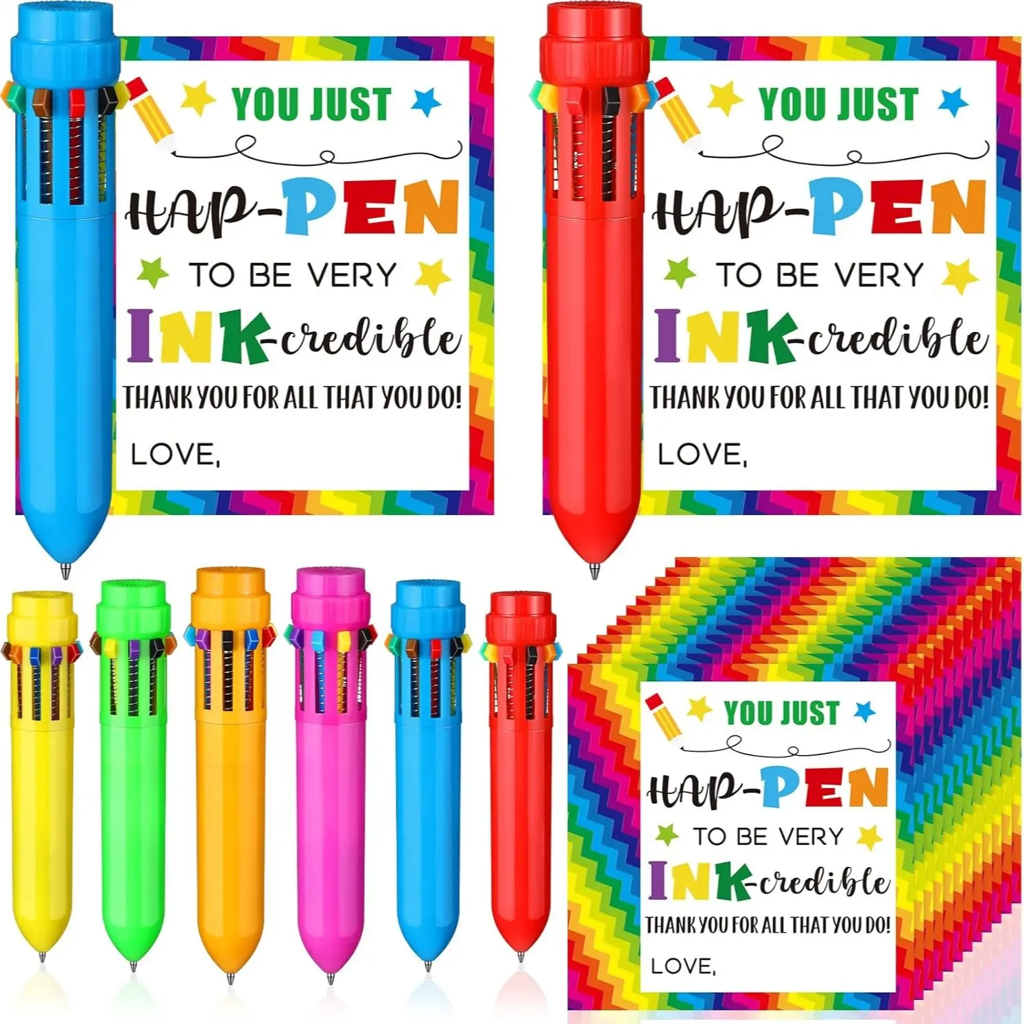 Rainbow with Motivational Quote