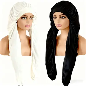 Bonnet for Sleeping Women 2 in 1 Long Braids Protection Reduce Friction Prevent Frizz Hand Wash Only