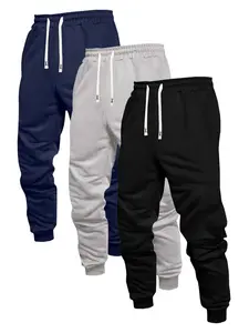 Men's Solid Color Drawstring Sports Pants Jogging Pants Suitable For Outdoor Jogging Gym Fitness,1pc Nine-Point Pants, Spring And Autumn Sports Casual Pants Sweatpants For Men