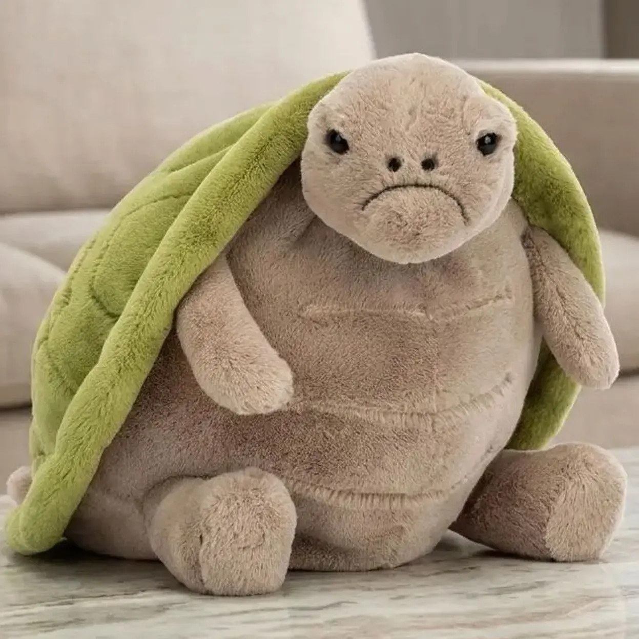 Jellycat Timmy Turtle Large Plush – Ultra Soft Turtle Stuffed Animal, Cozy Plushie for Bedroom Décor, Relaxation, Display & Collectors