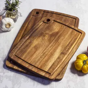 TB Home® 2-Piece Acacia Wood Cutting Board Set TB Home® 2-Piece Acacia Wood Cutting Board Set