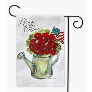 Yard Flag, 4Th July Garden Flag, Home Of The Brave Garden Flag 45807 139