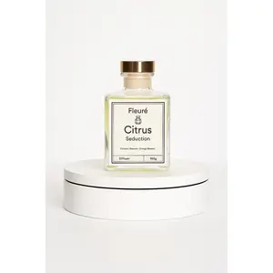 Citrus Seduction Diffuser – Vibrant Transparent Bottle Edition | Fleuré