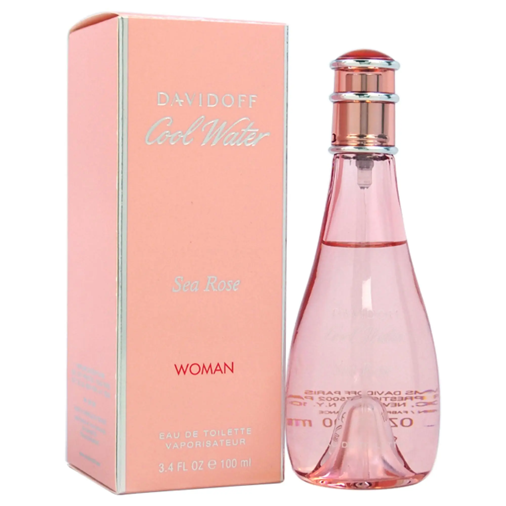 Cool Water Sea Rose by Davidoff, Refreshing Classic Women's Fragrance - 3.4 fl oz EDT Spray, Daily Wear, Single Bottle