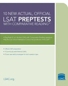 USED-10 New Actual, Official LSAT Preptests with Comparative Reading: (Preptests 52-61) by Law School Admission Council (Paperback)