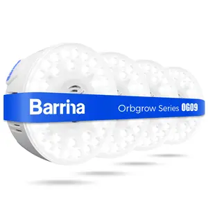 Barrina Orbgrow OG09 Puck LED Grow Light, 5000K 36W(4 x 9W), Full Spectrum, Magnetic & Linkable, Small Grow lamp, 4 Packs