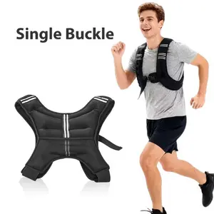 Reflective Fixed Weighted Vest 6/8/12/30LB, All-purpose Exercise Gear for Running Fitness and Strength Training