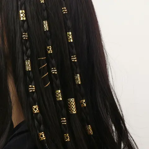 90pcs Hollow Out Decor Alloy Plain Hair Ring, Twist Design Metal Hair Clip, Hairpins, Fashion Hair Accessories For Girls & Women