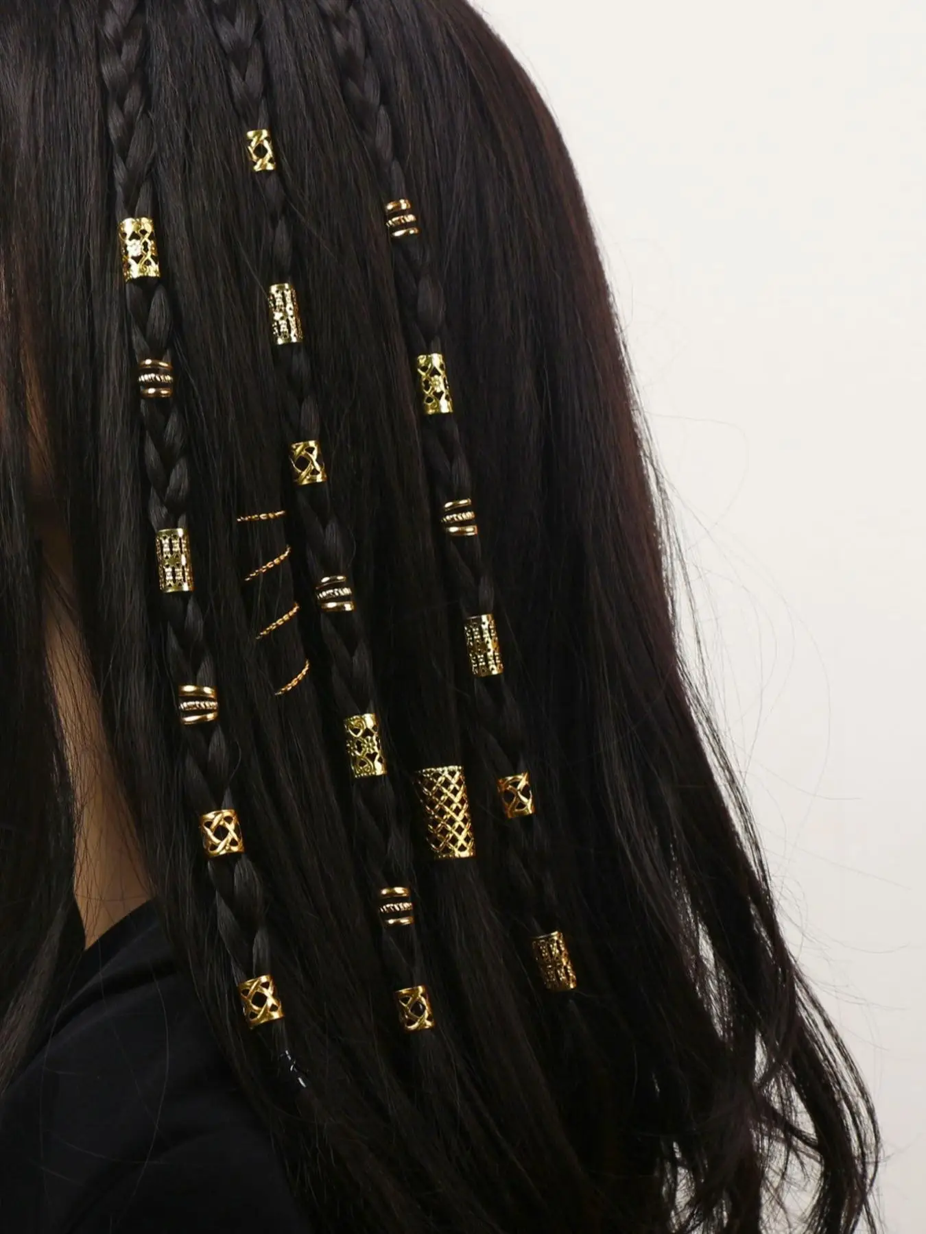 Hollow out Decor Alloy Plain Hair Ring, Twist Design Metal Hair Clips, 2024 Trendy Fashion Hair Accessories for Girls & Women Jewelry For Women