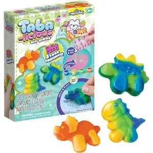 ORB Tabalicious DIY Dinosaur TABA Squishy Kit - Craft Kits for Kids - Make Your Own TABA Dinosaur Squishy Toys - Includes Silicone Mold, Mix, Colors and More for Crafting Dino Squishies - All in 1 Kit