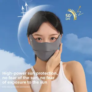 Summer sunscreen mask women's high-value nylon eye corner protection thin anti-ultraviolet ice silk sunscreen mask