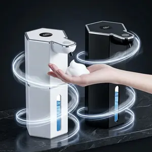 Touchless Foaming Soap Dispenser Automatic Soap Dispenser USB Rechargeable 12oz Hands Free, 4 Adjustable Levels, Waterproof, Kitchen Bathroom Home Essential Liquid Dispenser
