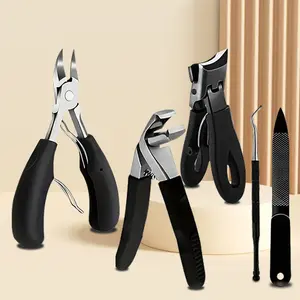 Professional Toe Nail Clipper Set, Stainless Steel Concave Blade, Unisex Manicure and Pedicure Tools, Home and Salon Use, Christmas Gift, Nail Care Tool, Nail Care Metal