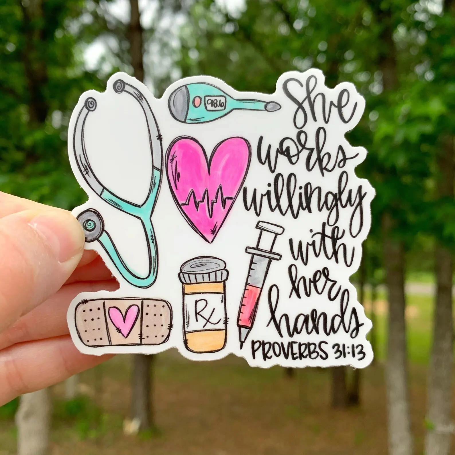 Nurse Proverbs Vinyl Sticker