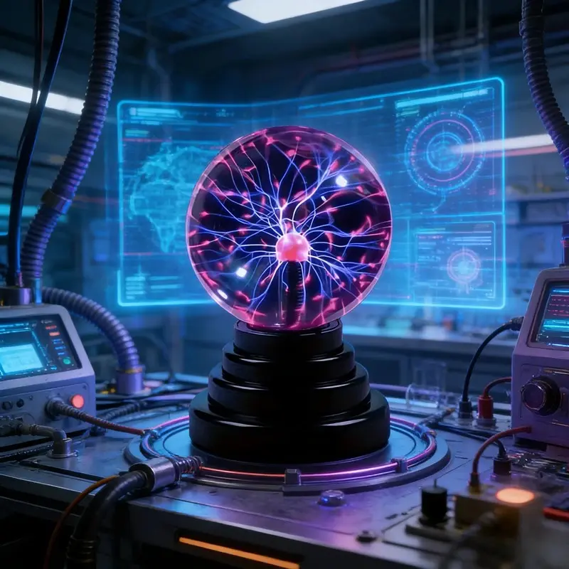 Touch Sensitive Plasma Ball Lamp - USB-Compatible Science & Technology Toy, Static Electricity Lighting Effect, Mysterious Atmosphere Party Decorations, Car Adapter Ready Creative Gift for Power Banks Use