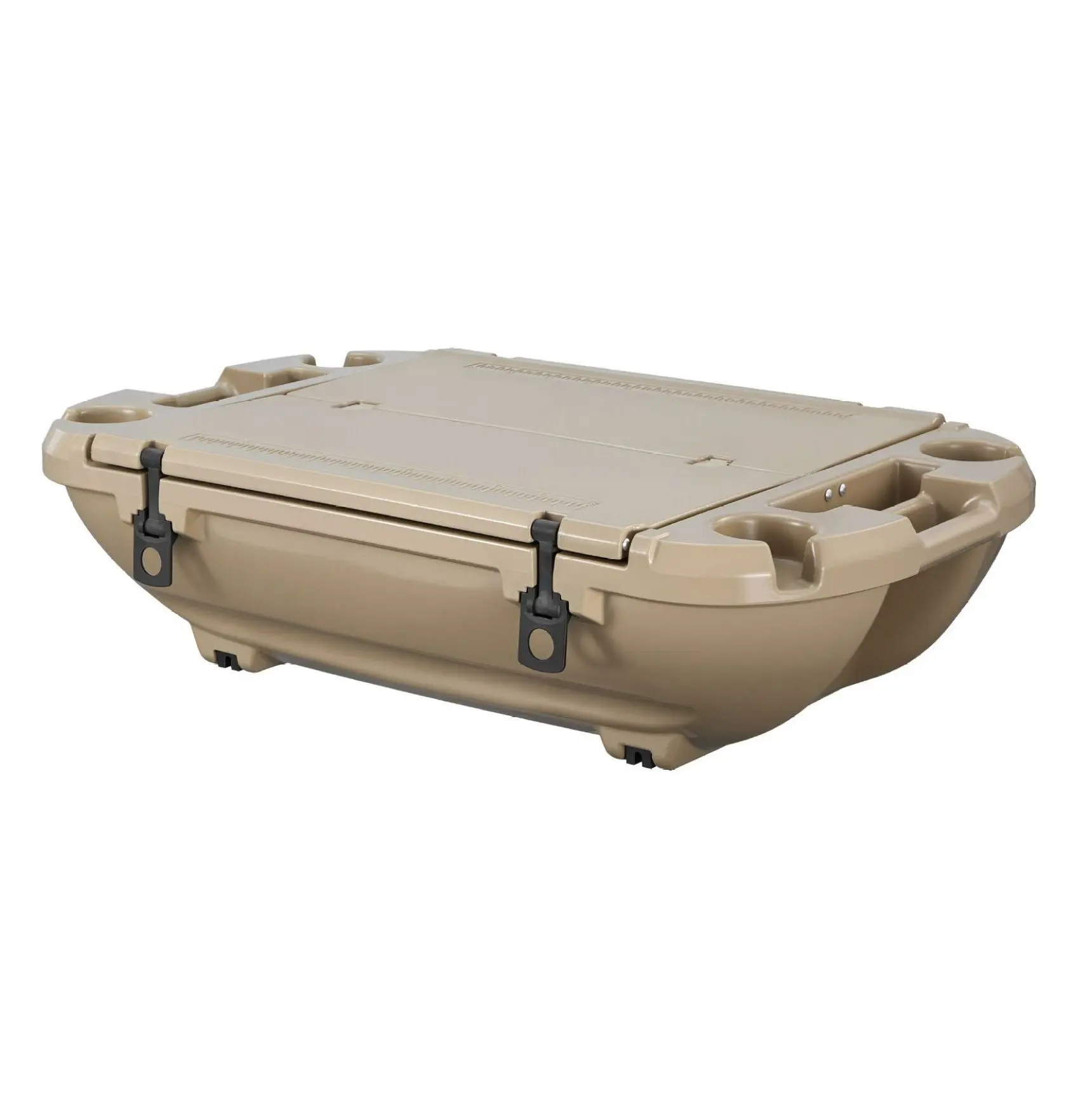 Floating Cooler 40 QT, Amphibious Ice Chest with Tow Rope & Dry Storage,  LLDPE Cooler for Lake, River, Pool, Beach, Kayak  Apricot Without Wheels