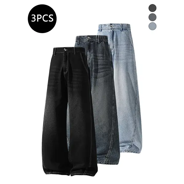 Black & Gray + Vintage Blue + Light Blue