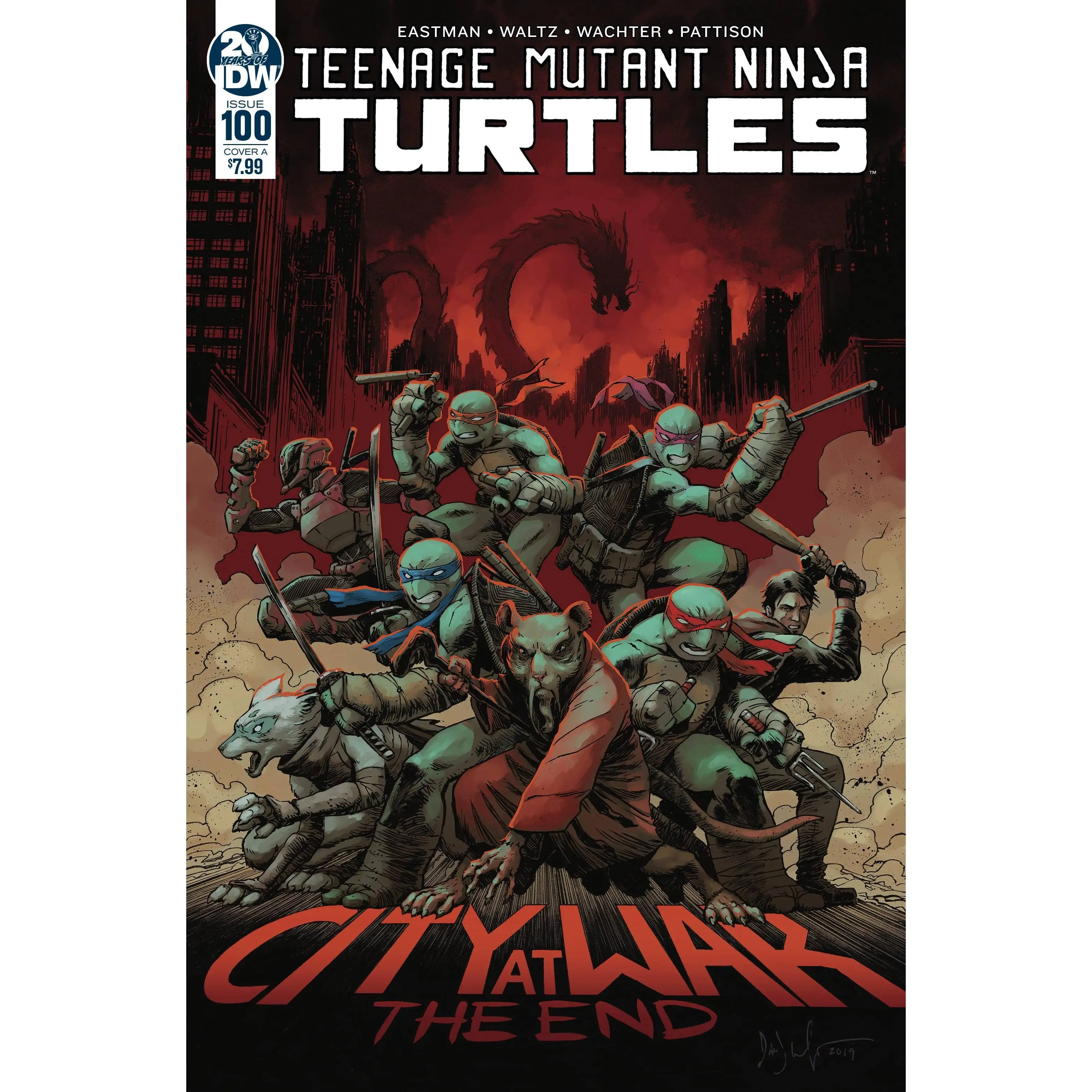 TMNT ONGOING #100 CVR A WACHTER (NOTE PRICE) (12/11/2019)