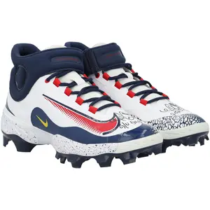 Willson Contreras St. Louis Cardinals Autographed Game-Used White and Navy Nike Cleats from the 2025 MLB Season with "Game Used" Inscription - NF70443547-48 - Fanatics Authentic Certified