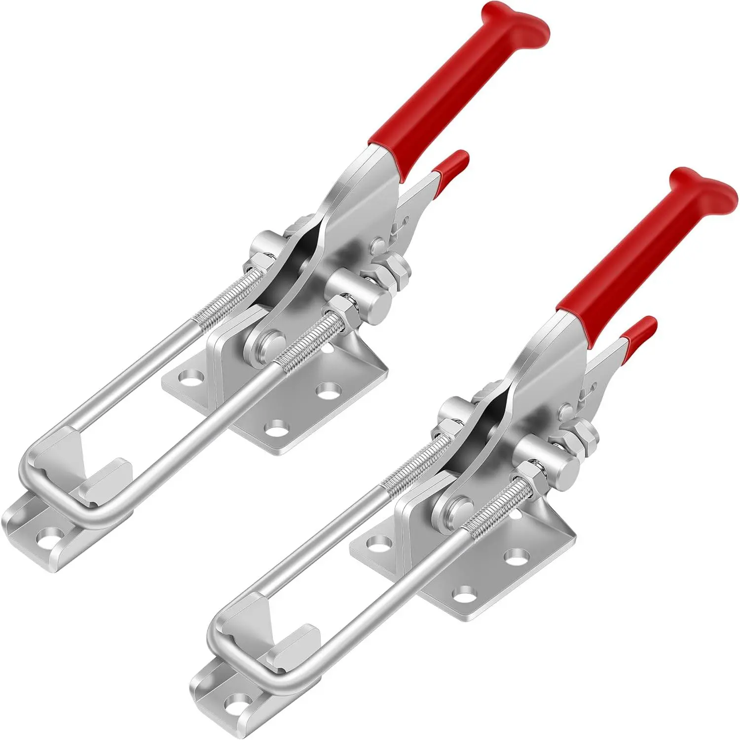 2 Pack Toggle Latch Clamp, Heavy Duty Latches, 2000Lbs Holding Capacity Adjustable Latch Lock,  Clamps Latch for Industrial EquiIpment,Tire Carrier,Boxcar, Lid