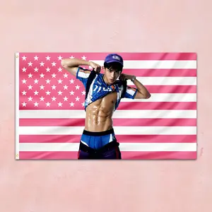 Personalized Flags Lucas Wong Pink Flag Tapestry 3x5 FT Double-Sided Print Flag Black Flag Design Your Own Image Funny Tapestry for College Dorms Bedroom Living Room Party Decor with 4 Brass Grommets Funny Gift