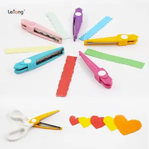 Decorative Scissors Set for Crafts, Abs Resin Album Scissors with 6 Fun Patterns, Safe Smooth Cutting, Halloween and Christmas Paper Crafting