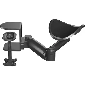 Adjustable Arm Rest for Desk-Ergonomic Elbow Rest Pad, 360° Rotating & Extendable, Durable Aluminum, Keyboard and Computer Arm Rest Pad, Office and Gaming Desk Accessories