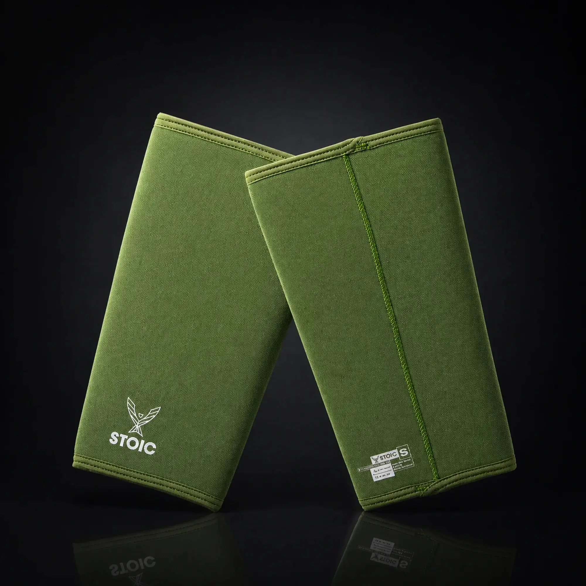 Stoic 7mm Neoprene Knee Sleeves - Olive Drab