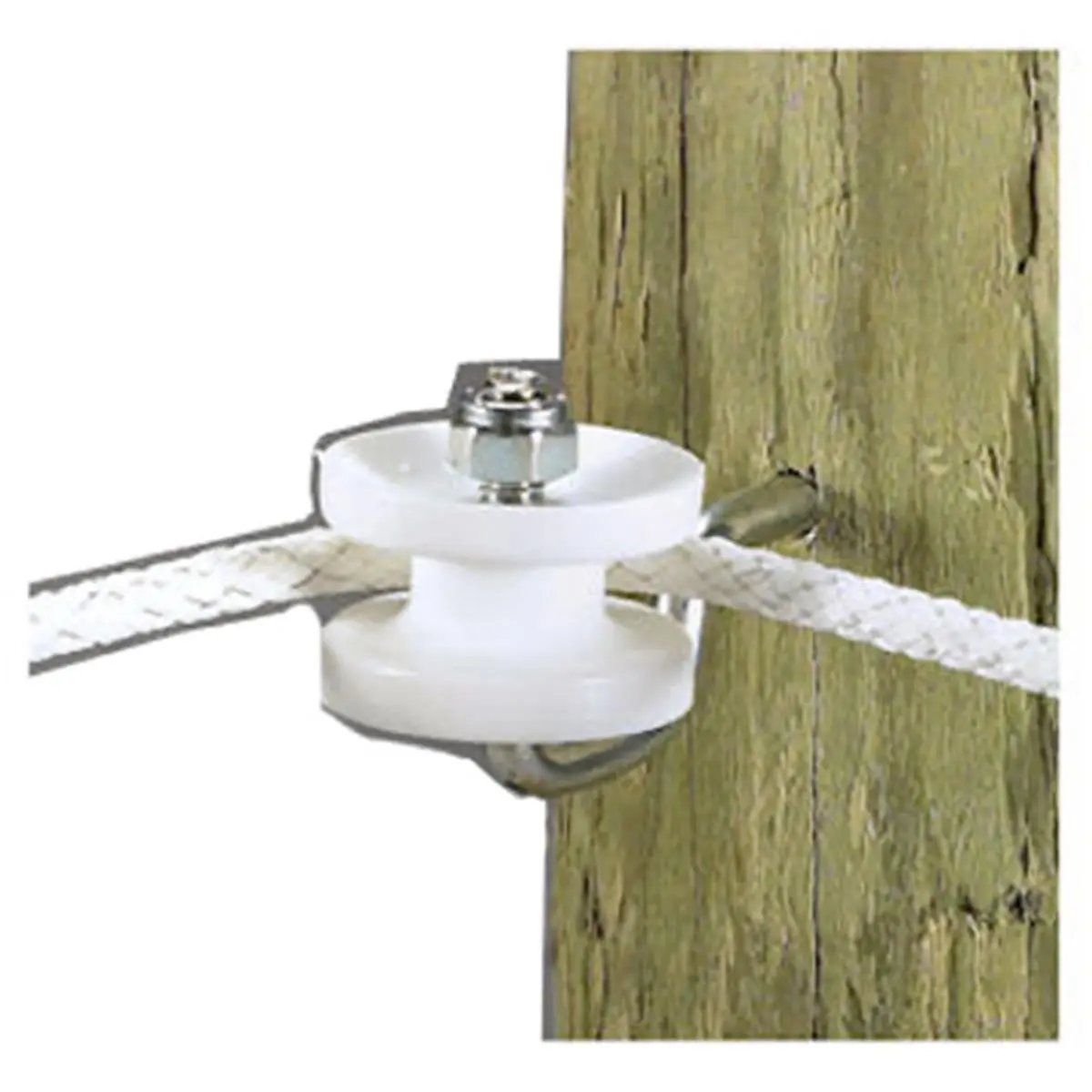 DARE PRODUCTS 3283 Equi-Rope Metal Corner Post Bracket Kit, Adjustable Bracket, Insulators, Hex Nuts, Metal Bracket