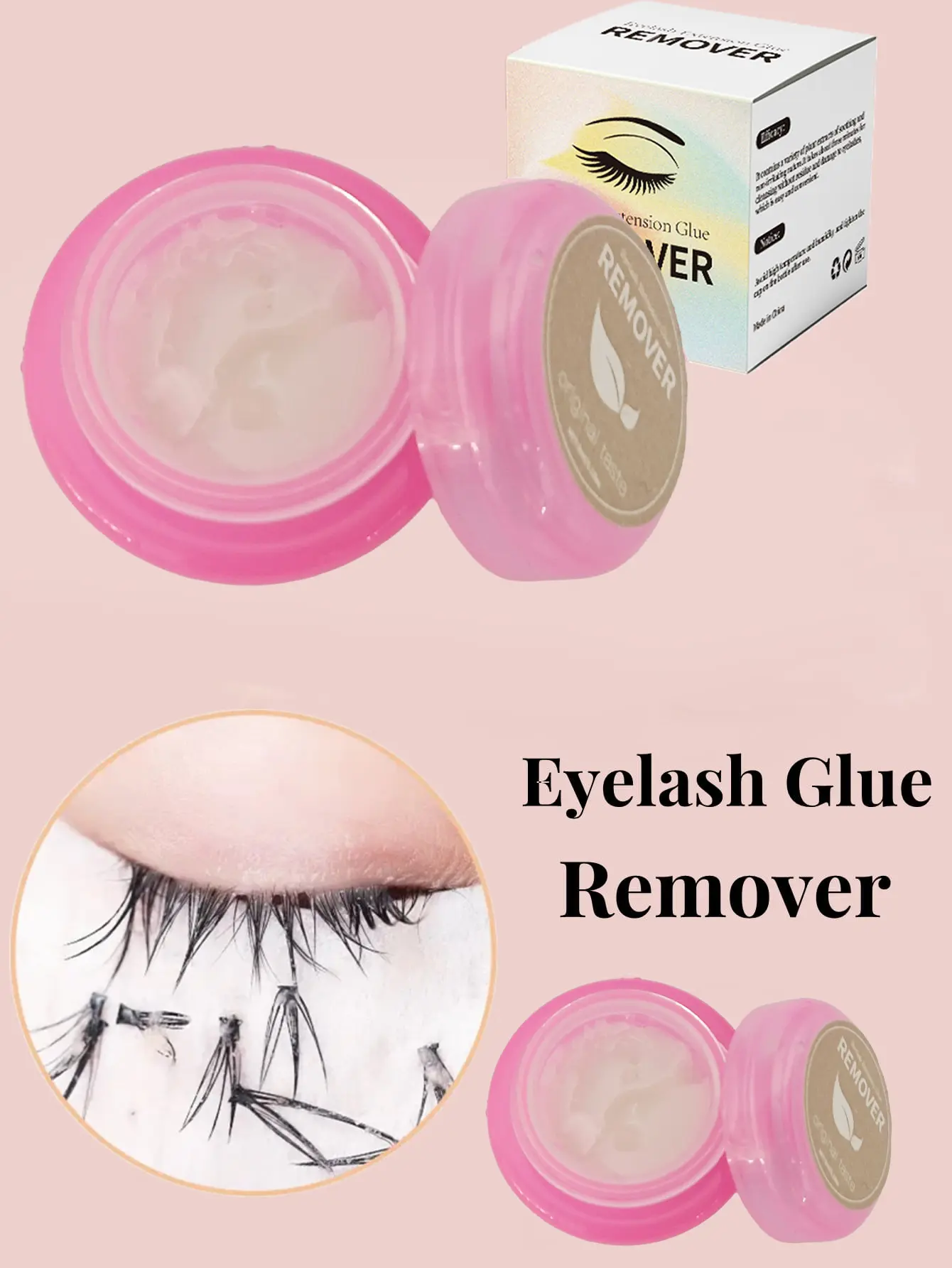5ml Eyelash Extension Glue Remover Non-Irritating Suitable For DIY Eyelash Clusters Quickly Remove Grafted Eyelashes Makeup Tools Eyelash Glue, Eyelash Glue