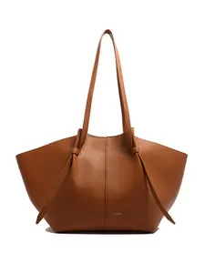 Laptop Tote for Women - Pu Leather Laptop Bag , Large Capacity Office Purse Computer Briefcase for Casual Business Travel, Apricot, Pu Tote Satchel