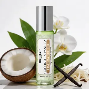 Coconut & Vanilla Pheromone Oil - Woody Floral Roll-On Essential Oil, Long-Lasting Scent, Body Fragrance for Daily Use, Dating, Working